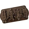 Nordic Ware Spooky Skeleton bakvorm 4 stuks aluminium bronskleurig