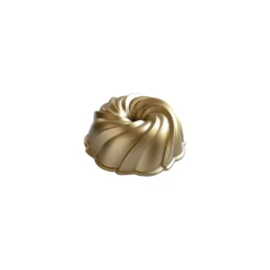 Nordic Ware Swirl tulbandvorm gietaluminium goudkleurig