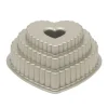 Nordic Ware Tiered Heart Bundt bakvorm 26,7 cm gietaluminium grijs