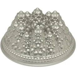 Nordic Ware tulbandvorm 10 kerstbomen ø 24 cm aluminium grijs