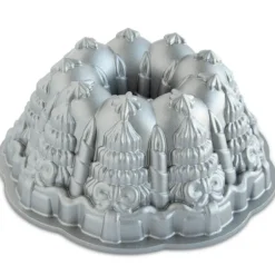 Nordic Ware Very Merry Bundt bakvorm zilver aluminium