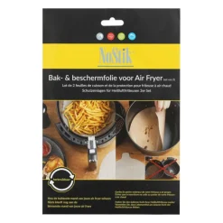 NoStik herbruikbaar bakpapier airfryer rond PFAS-vrij 2 stuks