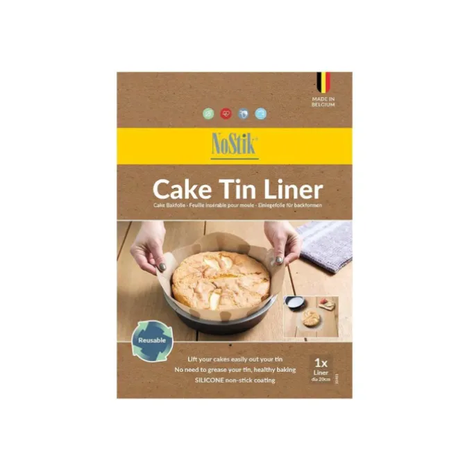 NoStik herbruikbaar bakpapier cakevorm rond PFAS-vrij
