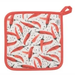 Now Designs Red Pepper pannenlap 20 x 20 cm katoen rood