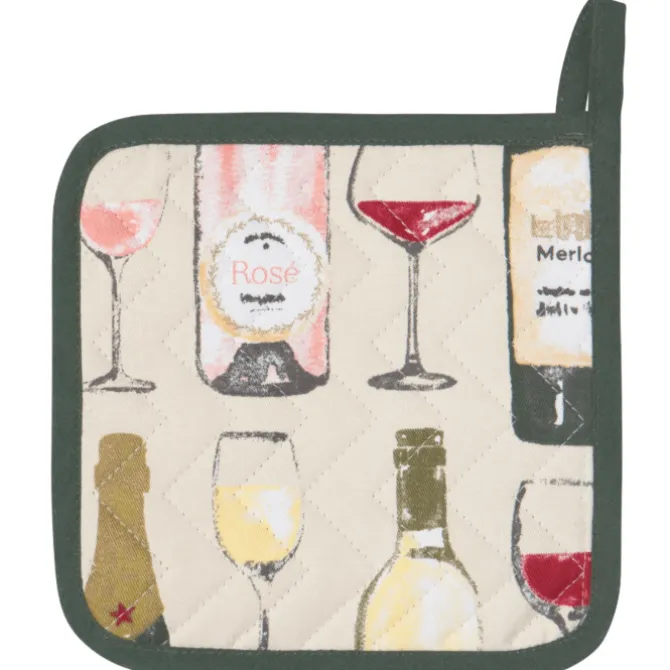 Now Designs Sommelier pannenlap 20 x 20 cm katoen beige