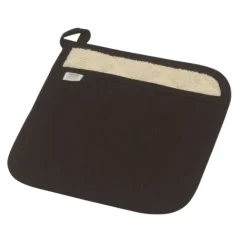 Now Designs Superior pannenlap 20 x 20 cm katoen zwart