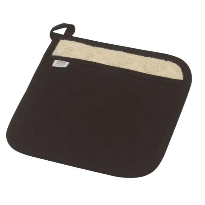 Now Designs Superior pannenlap 20 x 20 cm katoen zwart