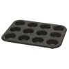 Oldenhof Bakers Select bakblik voor 12 mini muffins ø 4,5 cm zwart