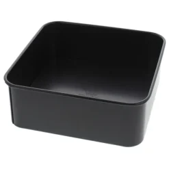 Oldenhof Bakers Select vierkant bakblik met losse bodem 20,5 x 20,5 staal zwart