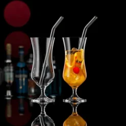 Oldenhof Bar Selection cocktailglas met rietjes kristalglas 2 stuks