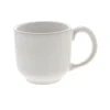 Oldenhof beker met oor ø 13 cm aardewerk wit