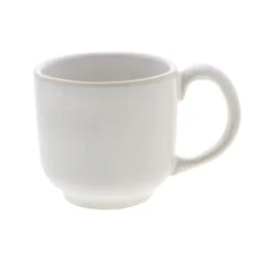 Oldenhof beker met oor ø 13 cm aardewerk wit