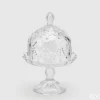 Oldenhof bonbonnière op voet 23 x 16 cm glas