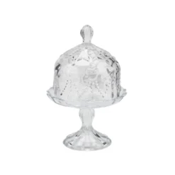 Oldenhof bonbonnière op voet 20 x 13 cm glas