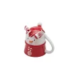 Oldenhof Candy sneeuwpop upside down beker H 12 cm aardewerk