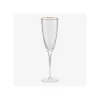 Oldenhof champagneglas met gouden rand 260 ml glas
