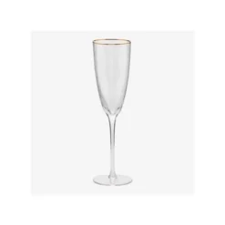 Oldenhof champagneglas met gouden rand 260 ml glas