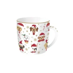 Oldenhof Christmas Friends Dogs beker 350 ml porselein