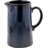 Oldenhof 1821 Cilinder karaf 1,2 liter aardewerk indigo blauw