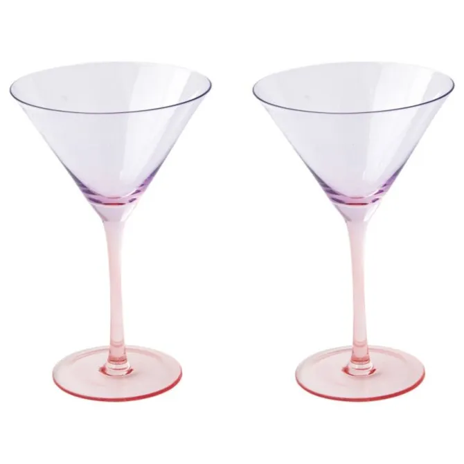 Oldenhof cocktailglazen 270 ml Violet Rood set van 2
