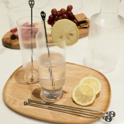 Oldenhof cocktail roerstaafjes skull rvs