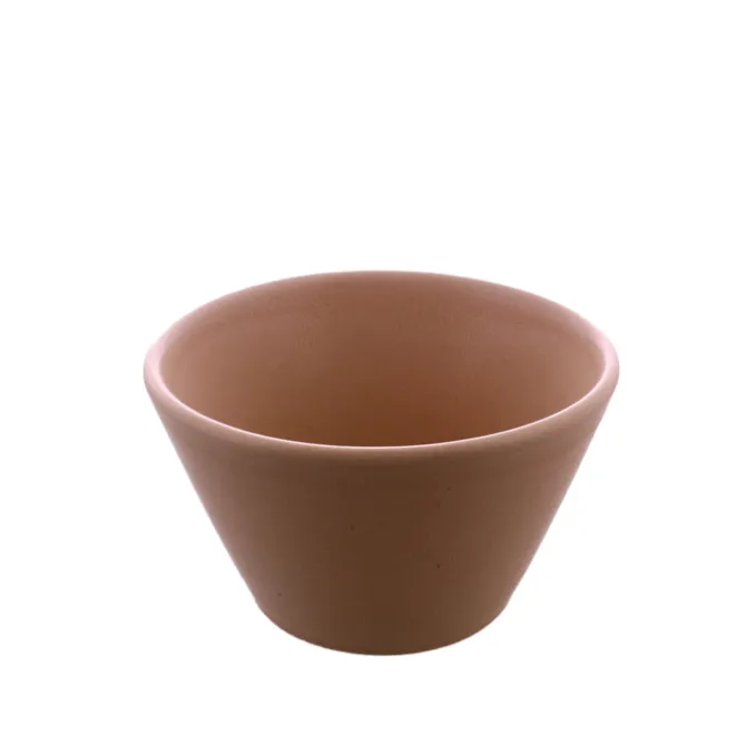 Oldenhof 1821 conische kom ø 14,5 cm aardewerk mat roze