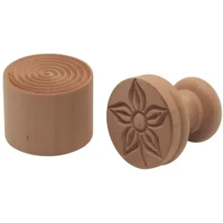 Oldenhof Corzetti pastastempel bloem ø 5 cm beukenhout 2-del