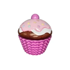 Oldenhof Cupcake Bloemen groot koekblik 1,5 liter paars
