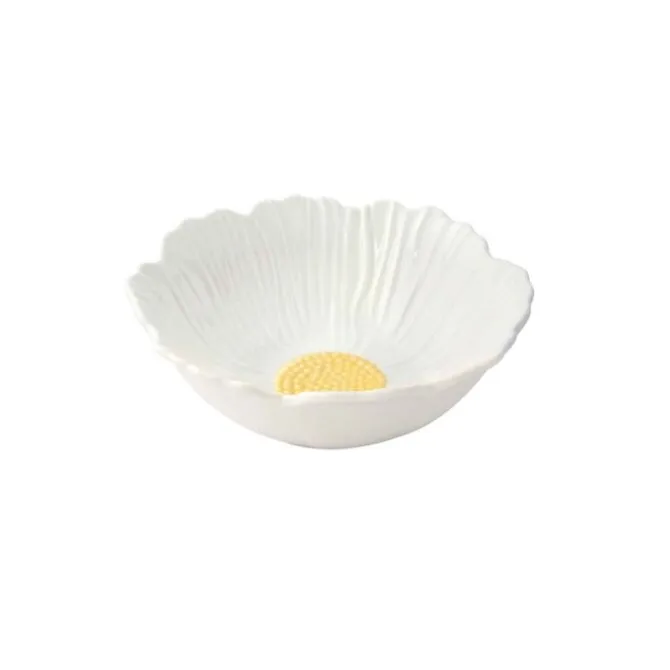 Oldenhof Daisy diep bord ø 18 cm aardewerk wit
