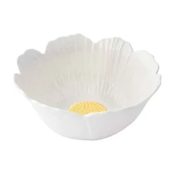 Oldenhof Daisy kom ø 12 cm aardewerk wit