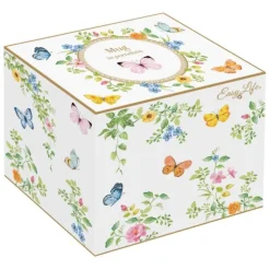 Oldenhof Dancing Butterflies mok 350 ml porselein