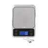 Oldenhof digitale oplaadbare keukenweegschaal 3 kg rvs
