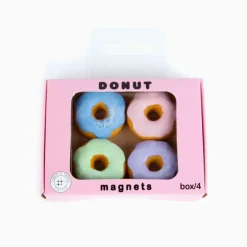 Oldenhof Donuts koelkastmagneten 4-delig
