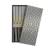 Oldenhof eetstokjes giftbox Silver 5 stuks