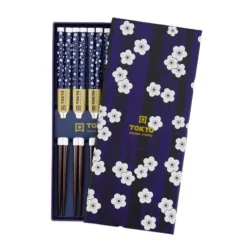 Oldenhof eetstokjes giftbox Blue Plum 5 stuks