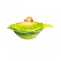 Oldenhof Escargot schaaltje met deksel aardewerk