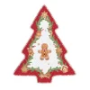 Oldenhof Fancy Gingerbread serveerbord kerstboom 25,5 x 20,5 cm porselein