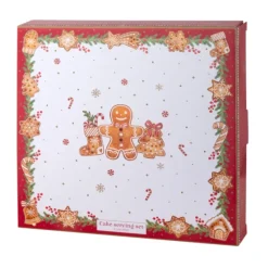 Oldenhof Fancy Gingerbread taartset porselein 2-delig