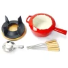 Oldenhof fondueset ø 20 cm 6-persoons gietijzer rood