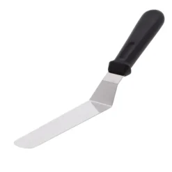 Oldenhof geknikt paletmes 20 cm rvs zwart
