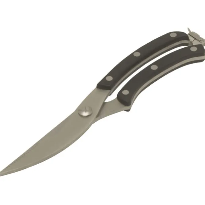 Oldenhof gevogelteschaar 25 cm rvs zwart