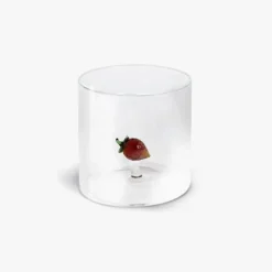 Oldenhof glazen beker met aardbei 250 ml