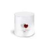 Oldenhof glazen beker met hartjes 250 ml