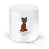 Oldenhof glazen beker met Siamese kat 250 ml