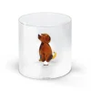 Oldenhof glazen beker met zittende hond 250 ml