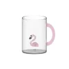 Oldenhof glazen mok met flamingo 420 ml