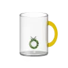 Oldenhof glazen mok met kerstkrans 420 ml