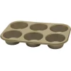 Oldenhof Golden Heritage bakplaat 6 jumbo muffins ø 9 cm staal
