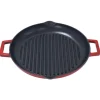 Oldenhof grillpan met 2 grepen ø 31 cm gietijzer rood