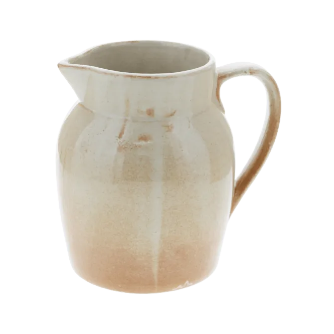 Oldenhof 1821 Hazelnut karaf 1 liter aardewerk beige